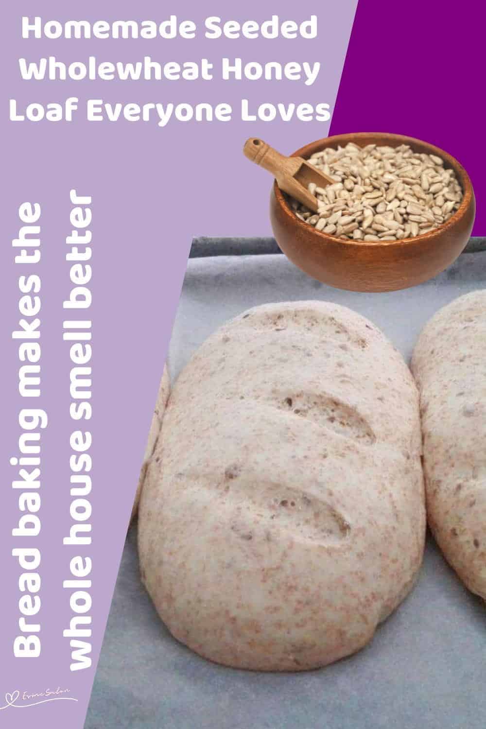 An image of Seeded Wholewheat Honey Loaf in the making