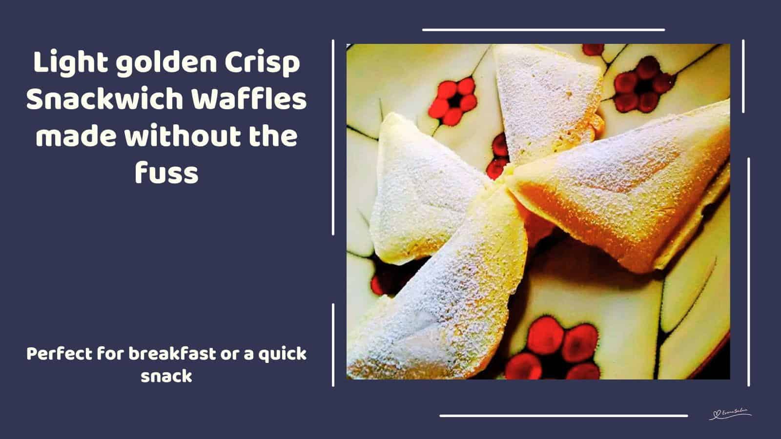 An image of 4 pieces of Crisp Snackwich Waffles