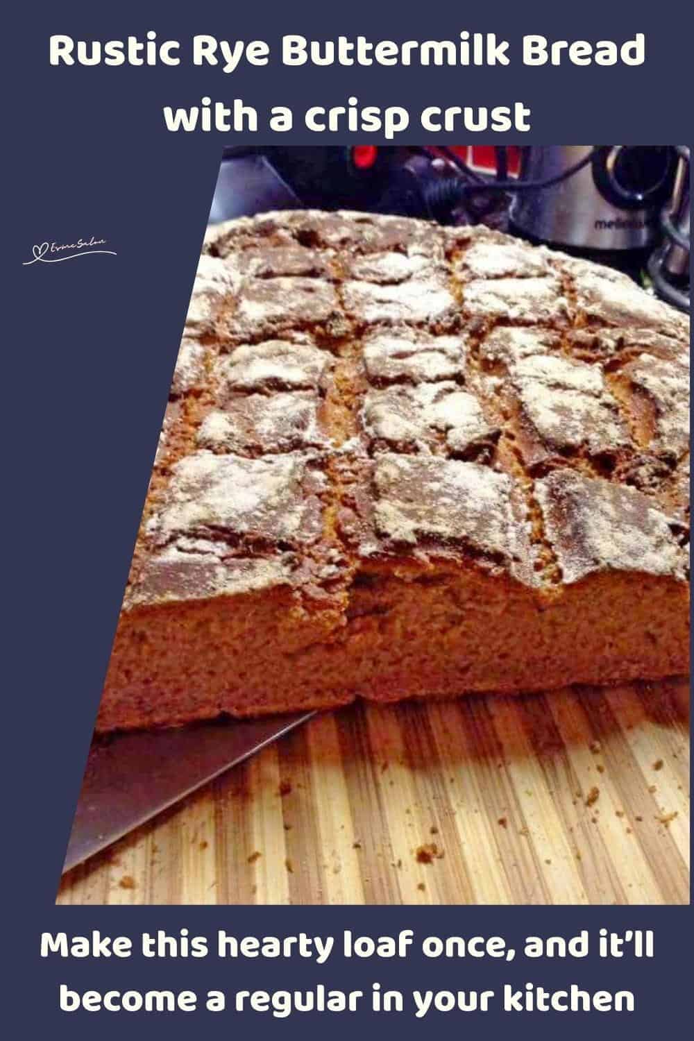 An image of a Rustic Rye Buttermilk Bread