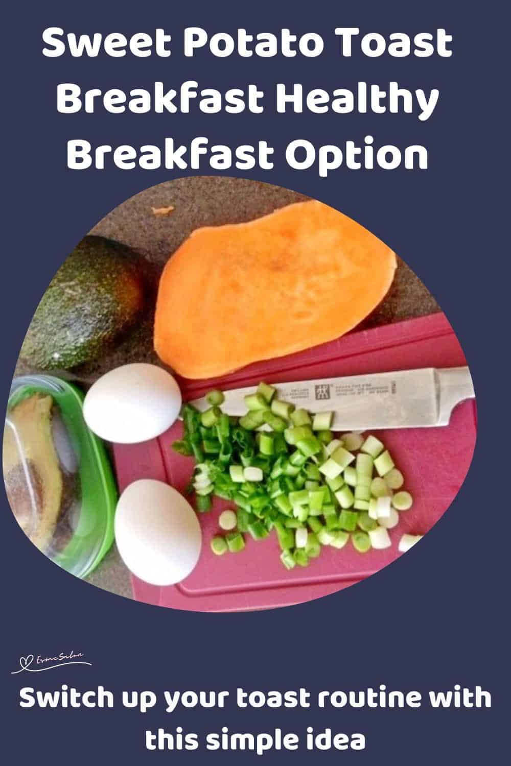 An image of a Sweet Potato Toast Breakfast with egg and avocado