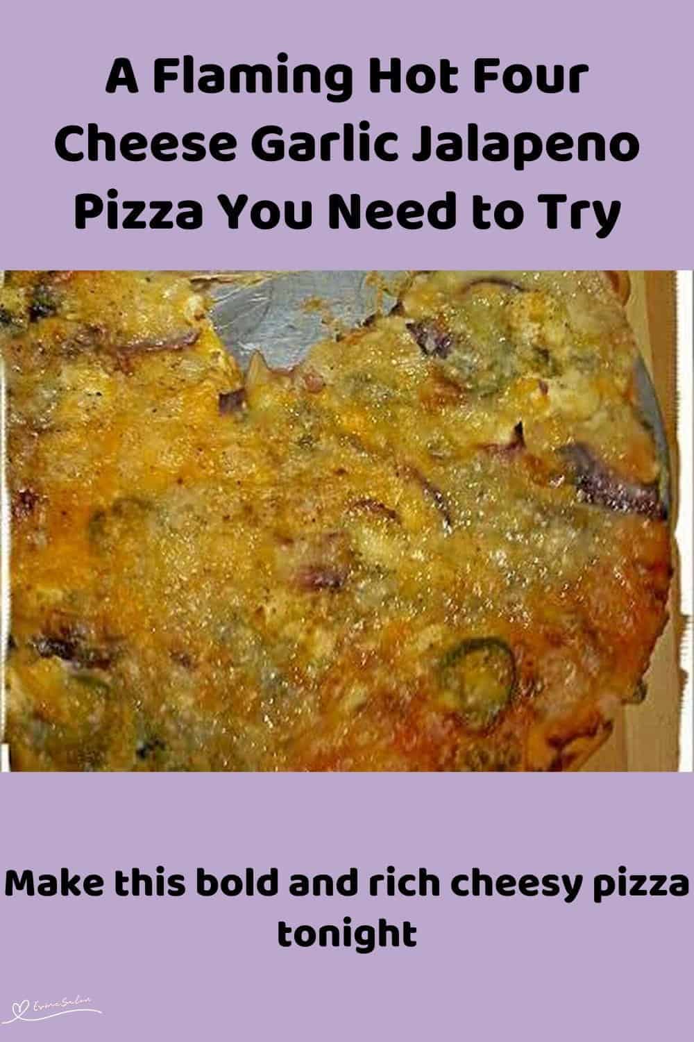 An image of Flaming Hot Four Cheese Garlic Jalapeno Pizza
