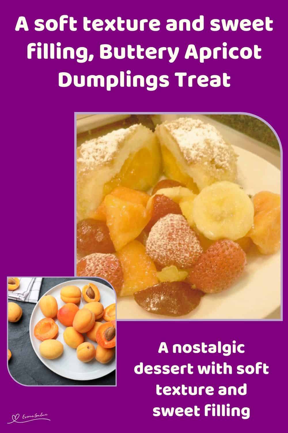 An image of Buttery Apricot Dumplings with Buttery Breadcrumb Coating