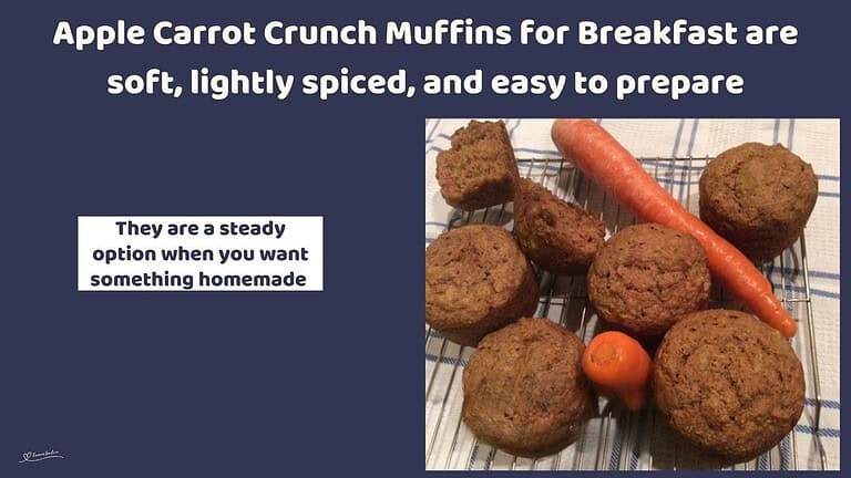 An image of Apple Carrot Muffins with cereal for a crunch