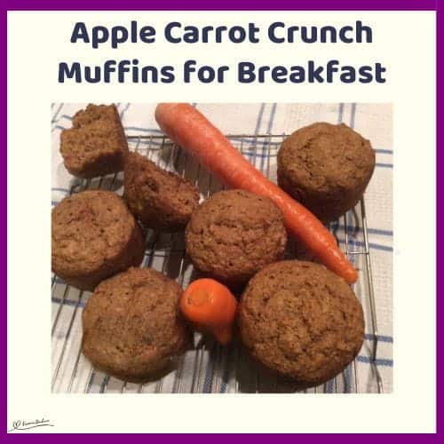An image of Apple Carrot Muffins with cereal for a crunch