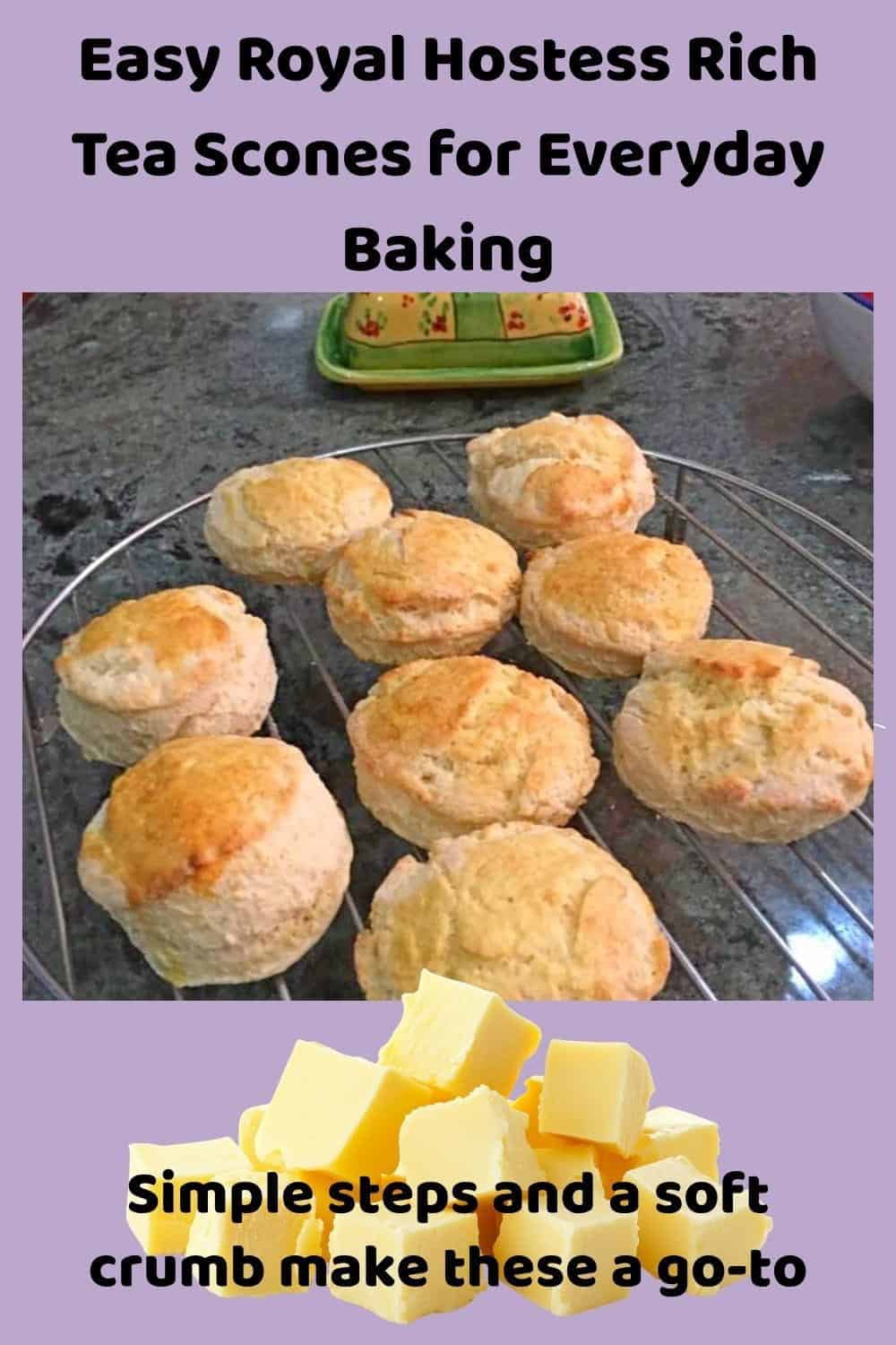 An image of Royal Hostess Rich Tea Scones topped with jam