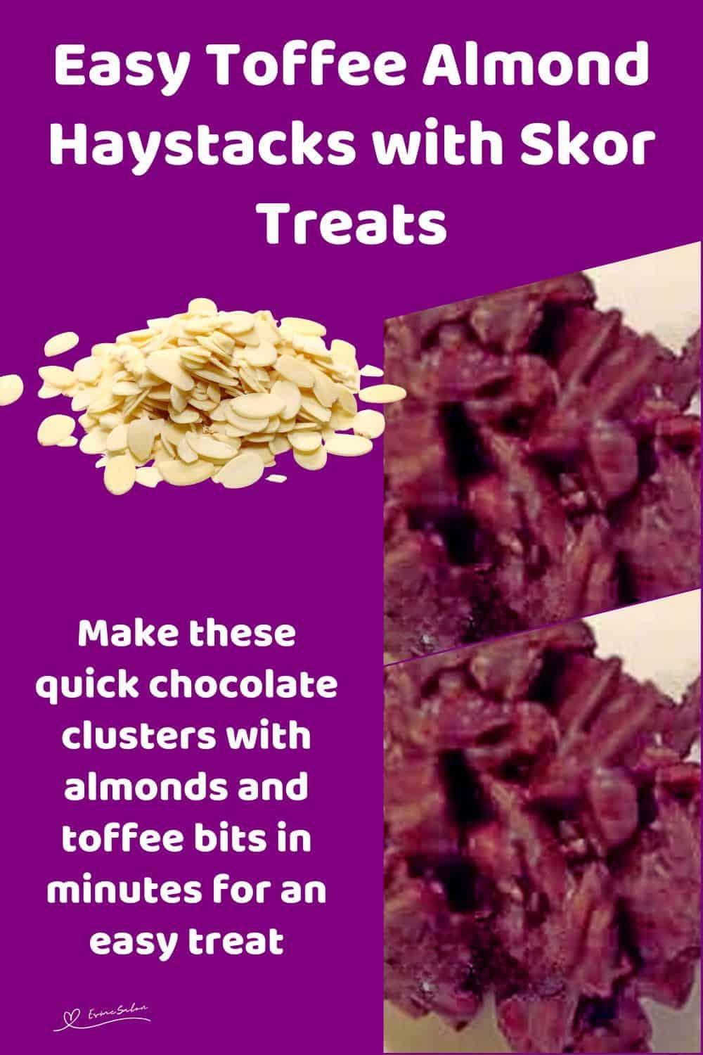 An image of a Toffee Almond Haystacks with Skor bits