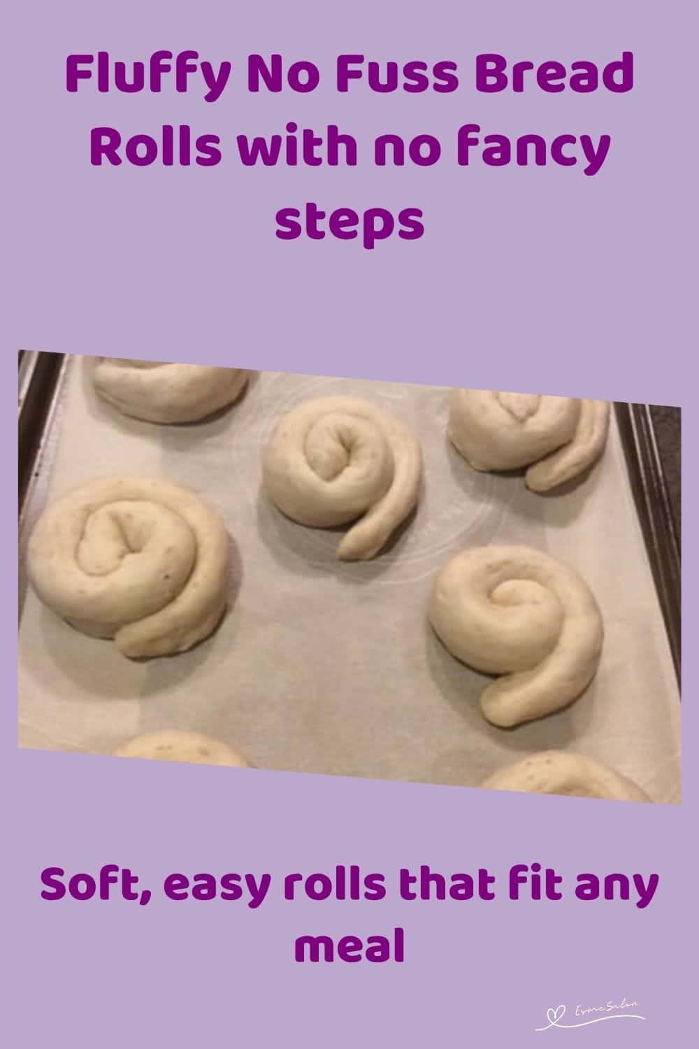 An image of Fluffy No Fuss Bread Rolls baked and unbaked and sprinkled with seeds