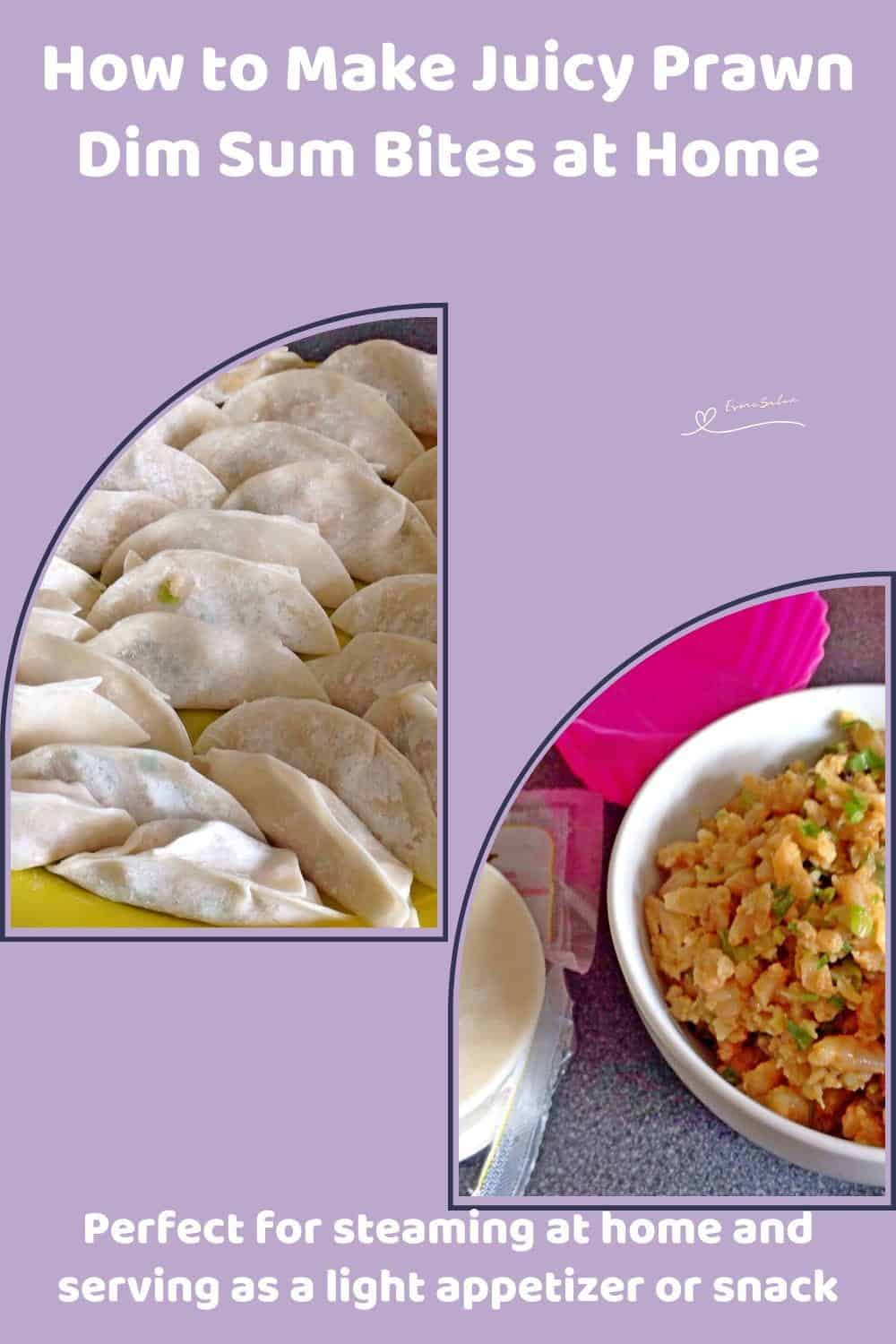An image of Prawn Dim Sum in the making and served