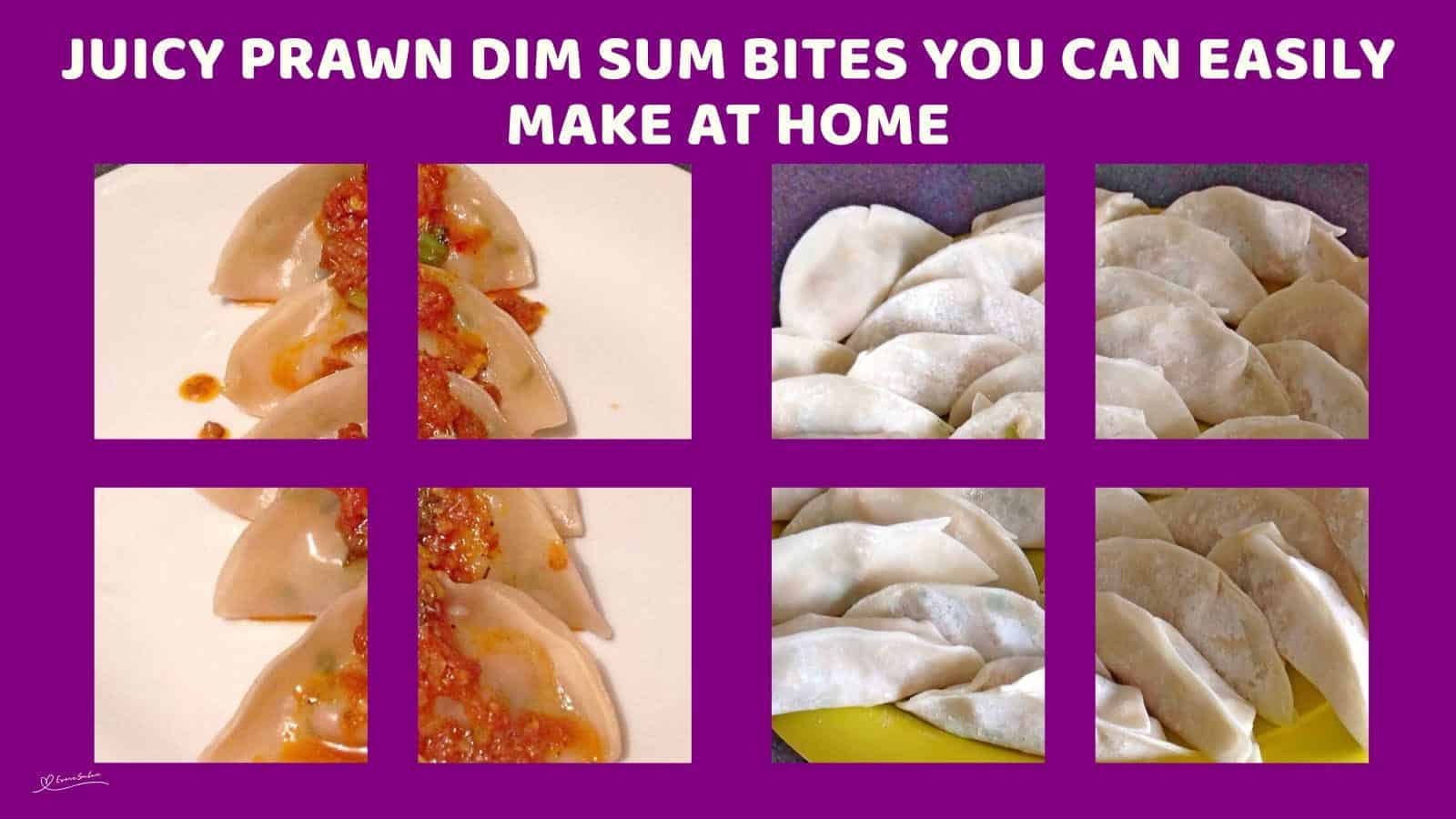 An image of Prawn Dim Sum in the making and served