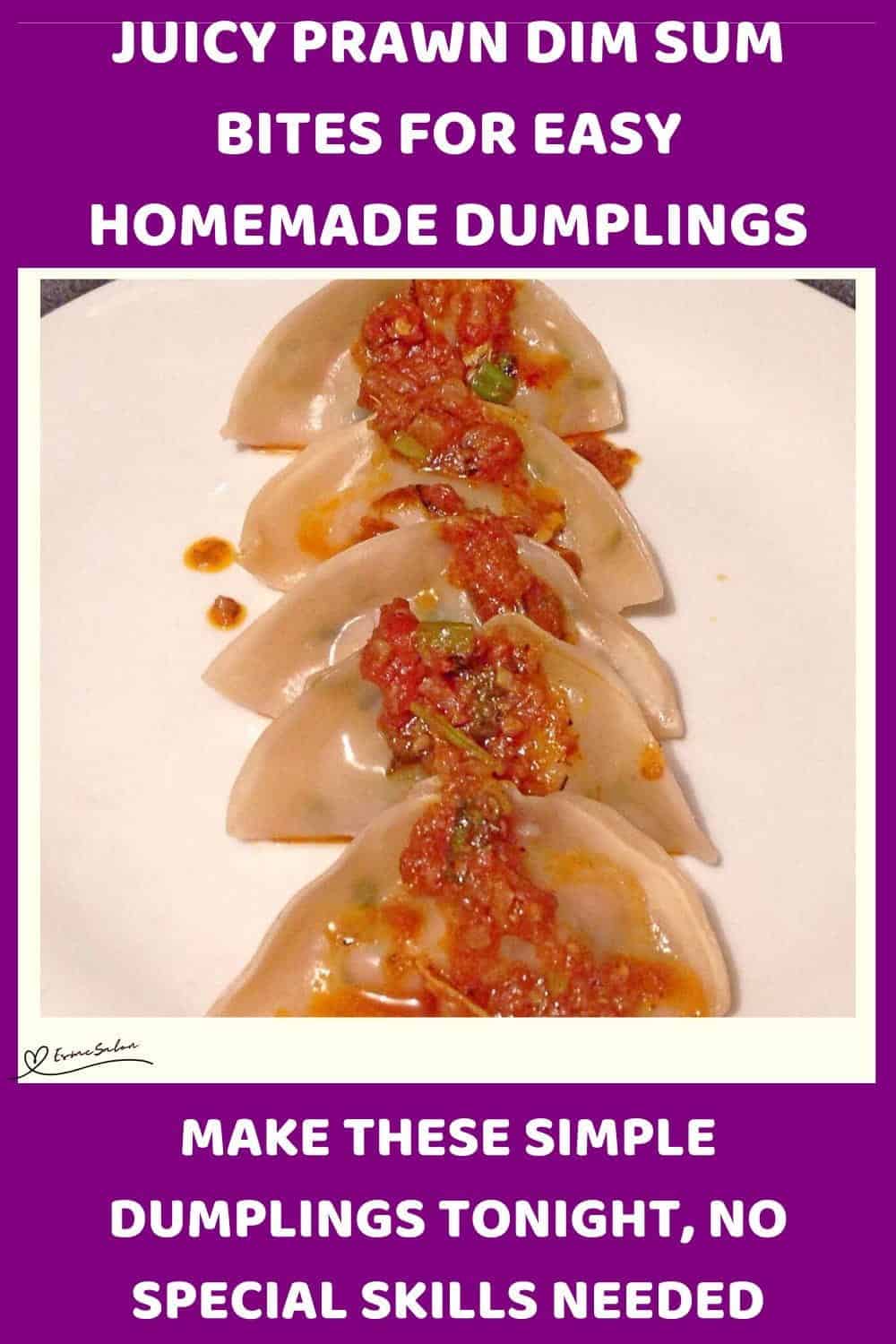 An image of Prawn Dim Sum in the making and served