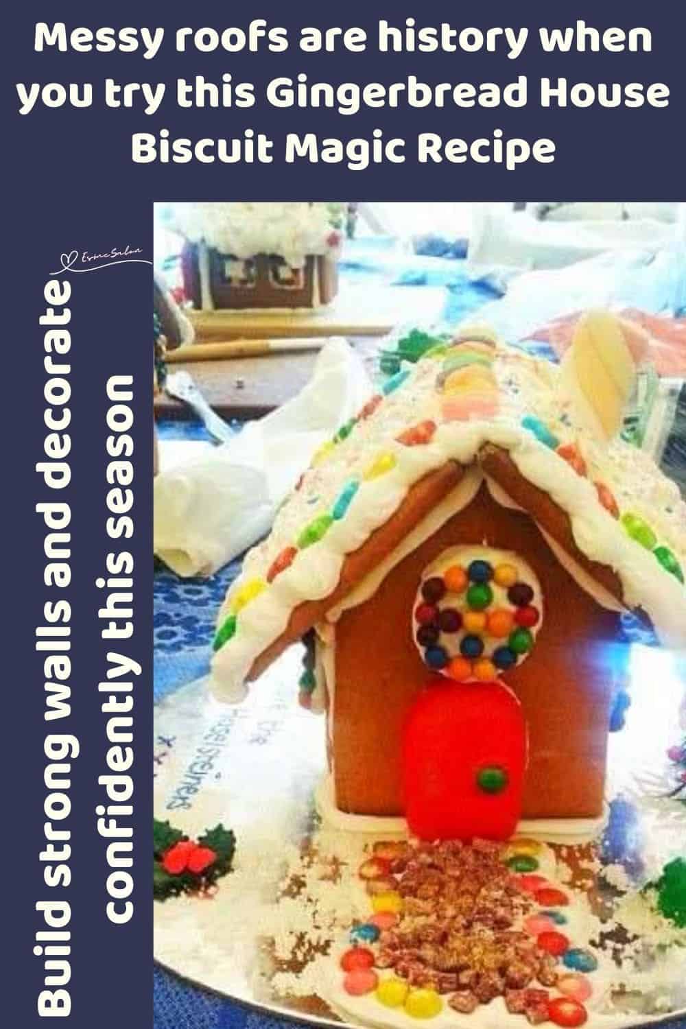 an image of Gingerbread House Biscuit Magic for Christmas Table