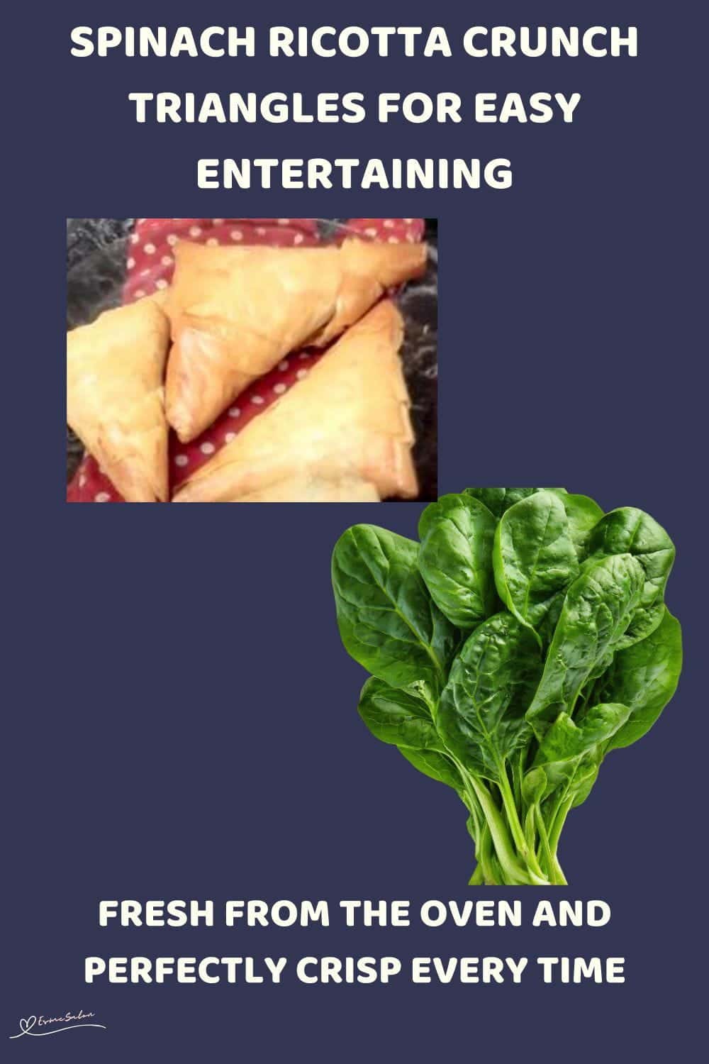 An image of Spinach Ricotta Crunch Triangles