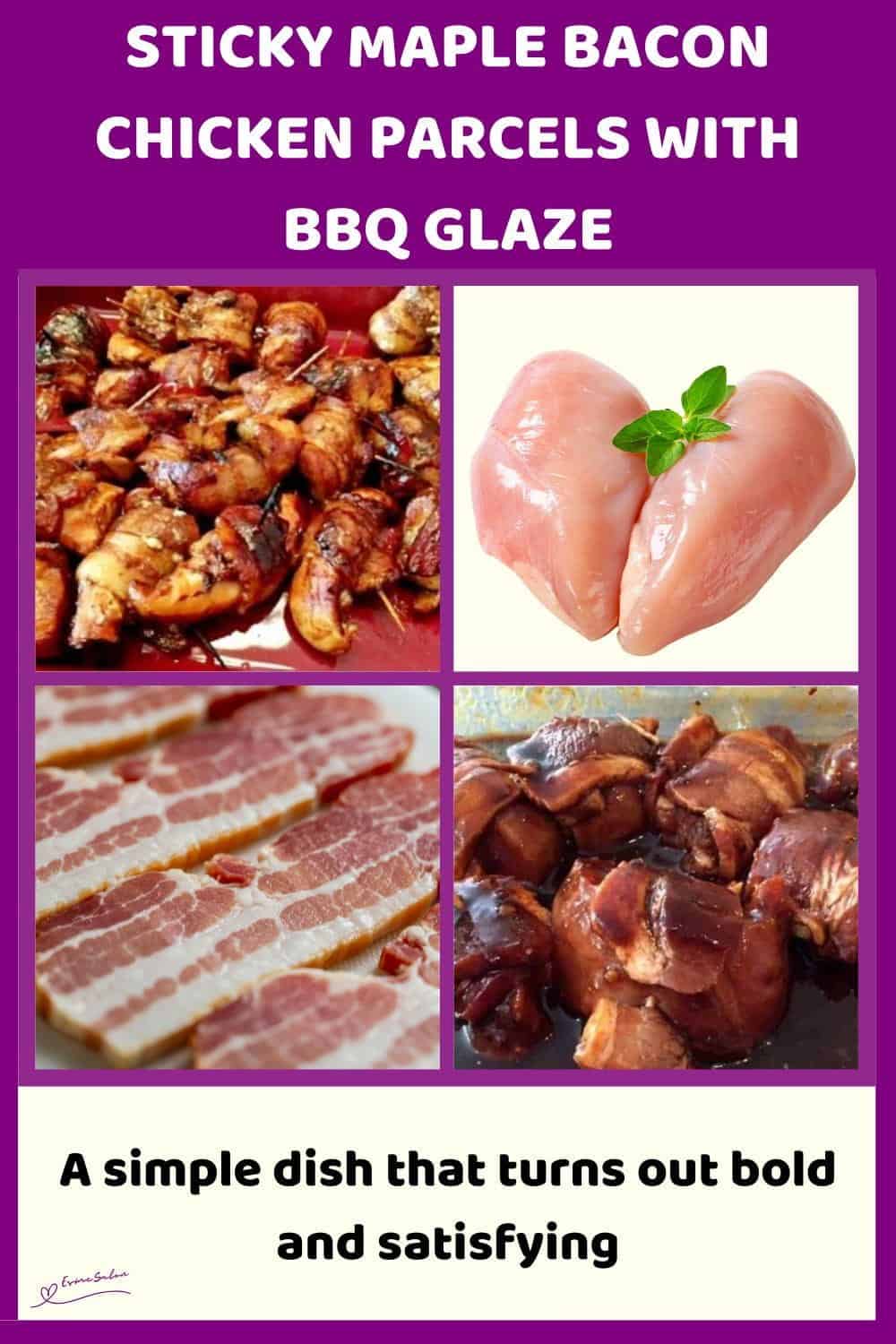 An image of Sticky Maple Bacon Chicken Parcels
