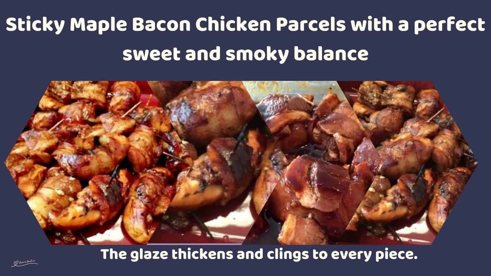 An image of Sticky Maple Bacon Chicken Parcels