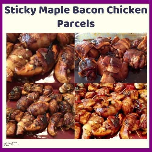 An image of Sticky Maple Bacon Chicken Parcels