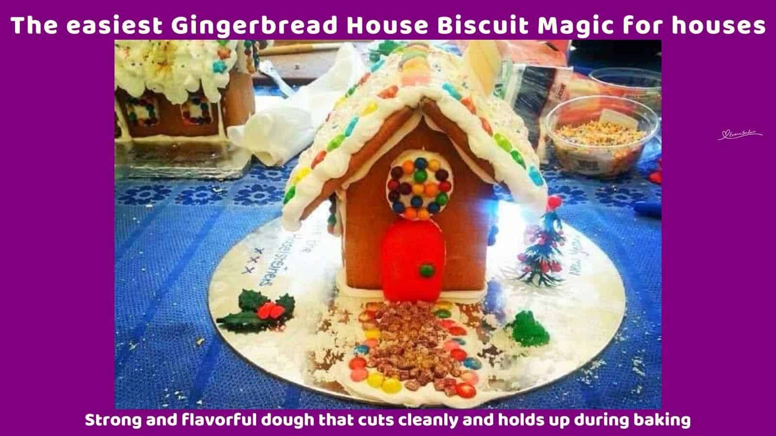 an image of Gingerbread House Biscuit Magic for Christmas Table