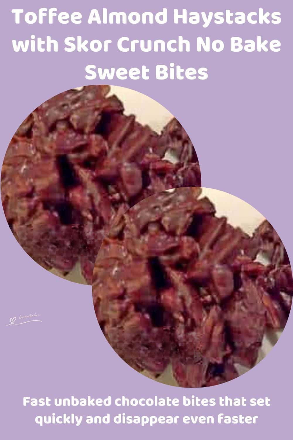 An image of a Toffee Almond Haystacks with Skor bits