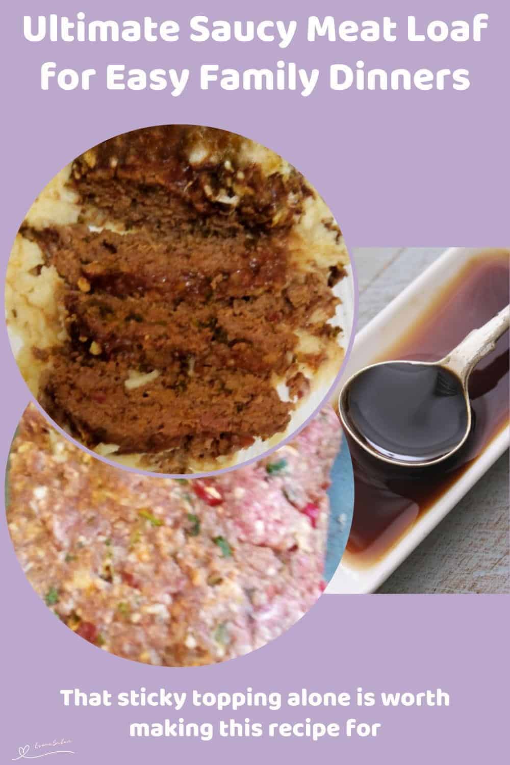 An image of a Saucy Meat Loaf with Worcestershire sauce and tomato sauce topping