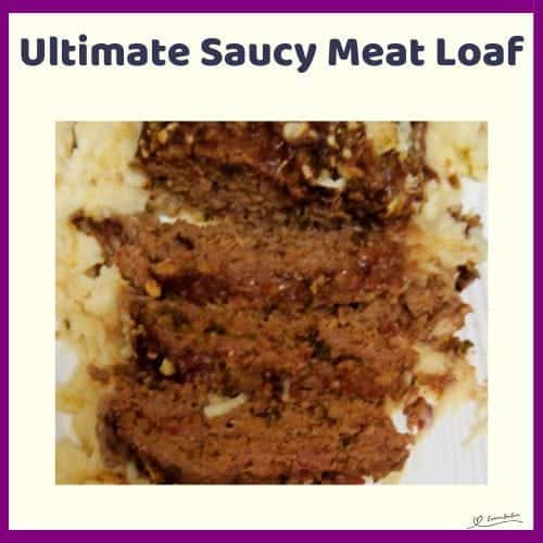 An image of a Saucy Meat Loaf with Worcestershire sauce and tomato sauce topping