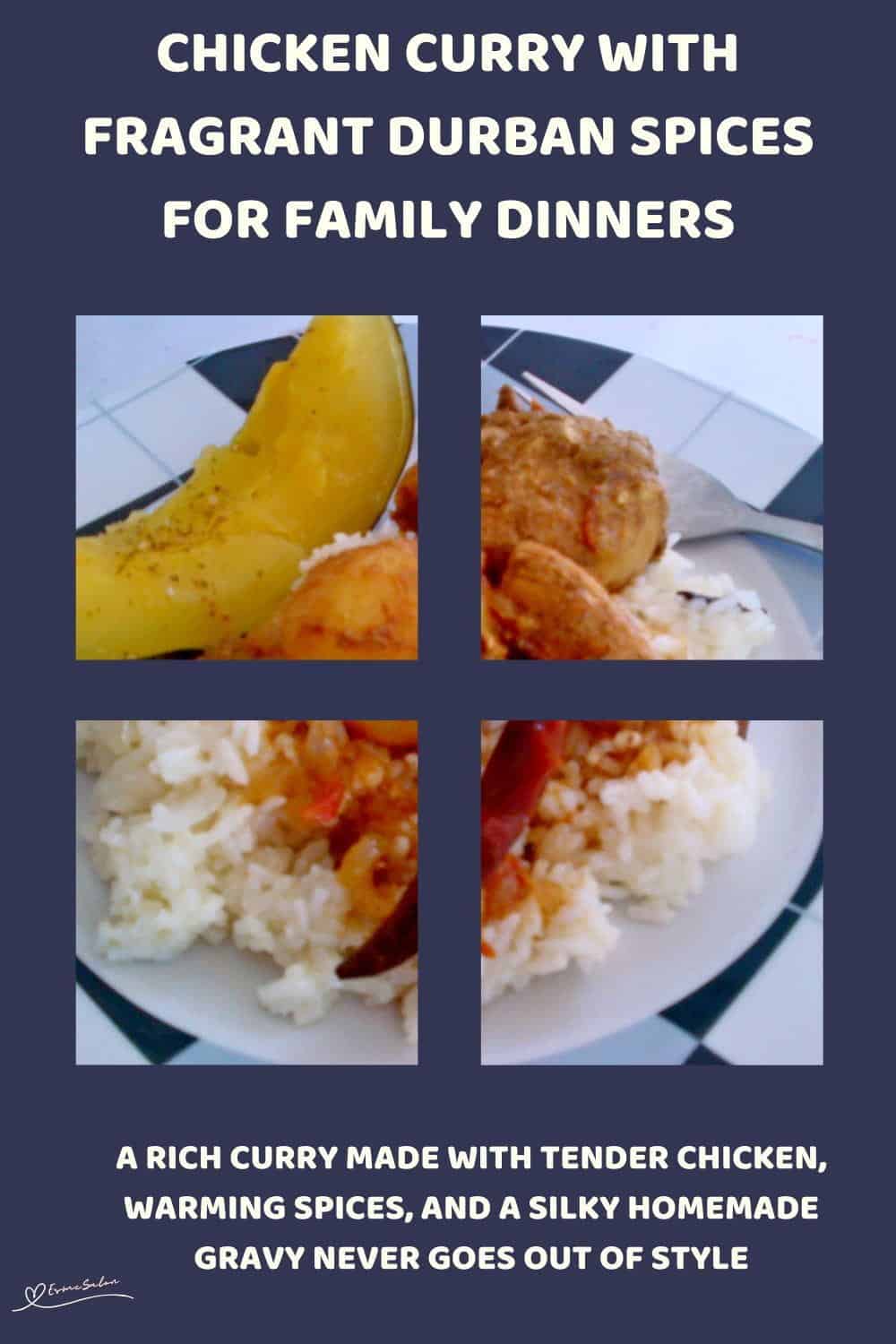 an image of Chicken Curry with Fragrant Durban Spices for Family Dinners