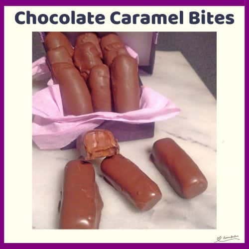 An image of Caramel fingers dipped in chocolate