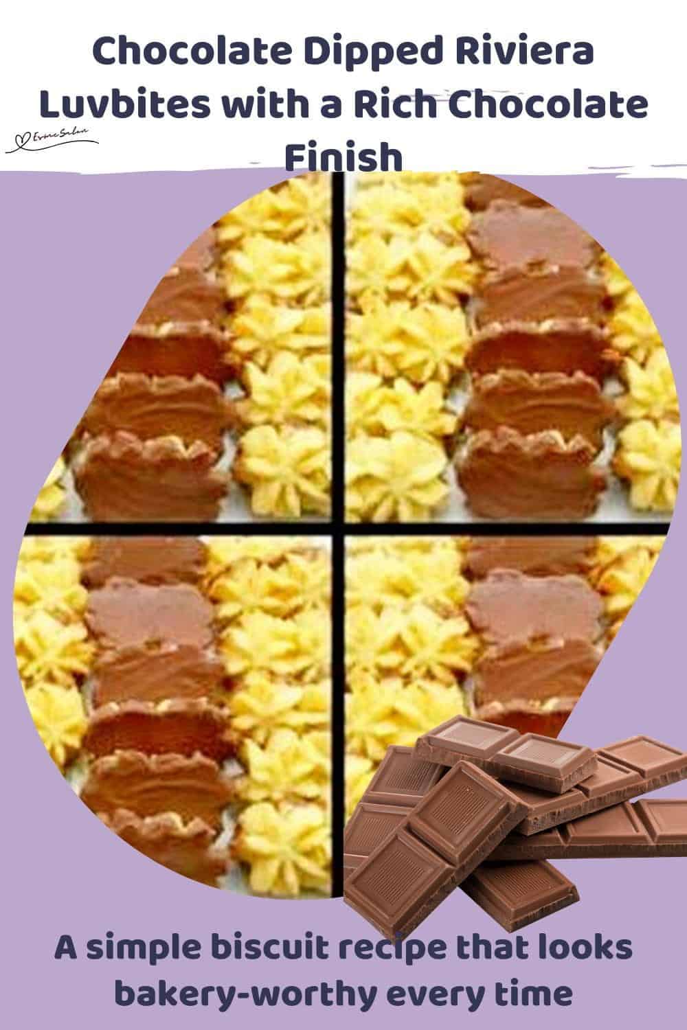 An image of Chocolate Dipped Riviera Luvbites Cookies