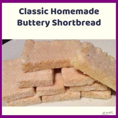 An image of Classic Homemade Buttery Shortbread fingers with a dusting of caster sugar