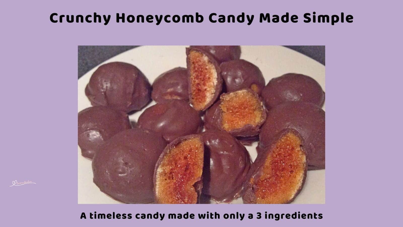 An image of Crunchy Honeycomb Candy covered in Chocolate