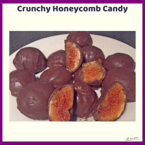 An image of Crunchy Honeycomb Candy covered in Chocolate