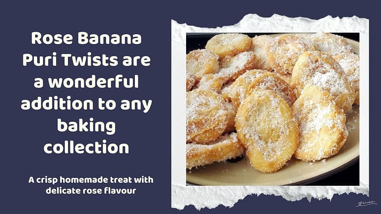 An image of Rose Banana Puri Twists covered in shredded coconut