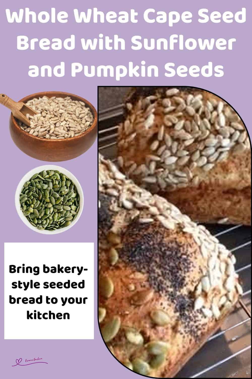An image Whole Wheat Cape Seed Bread with Sunflower, Pumpkin, and Poppy Seeds