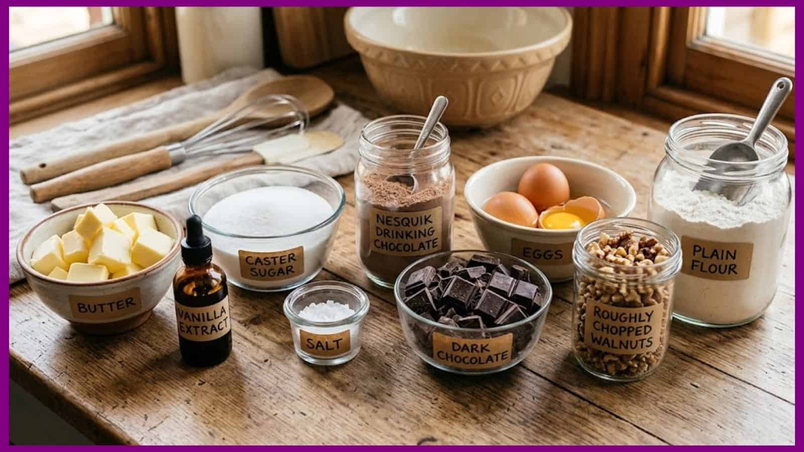 Brownies Ingredients