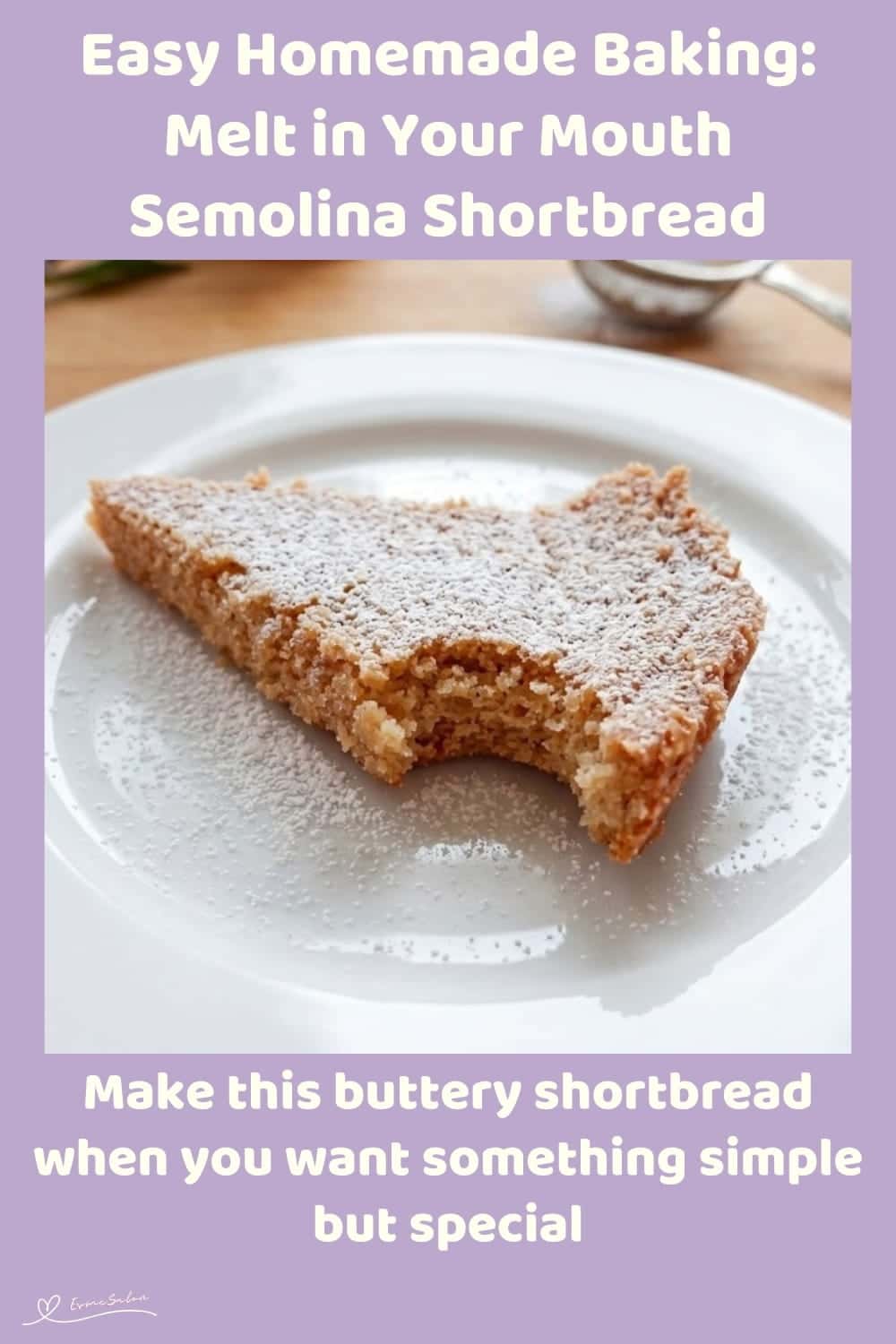 An image of a plate of Semolina Shortbread