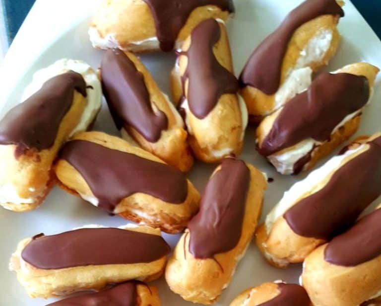 Fresh Cream Eclairs