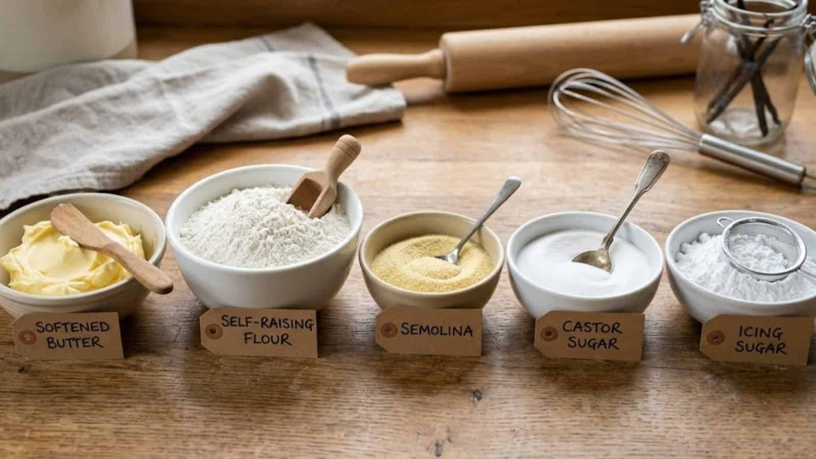Ingredients Semolina Shortbread