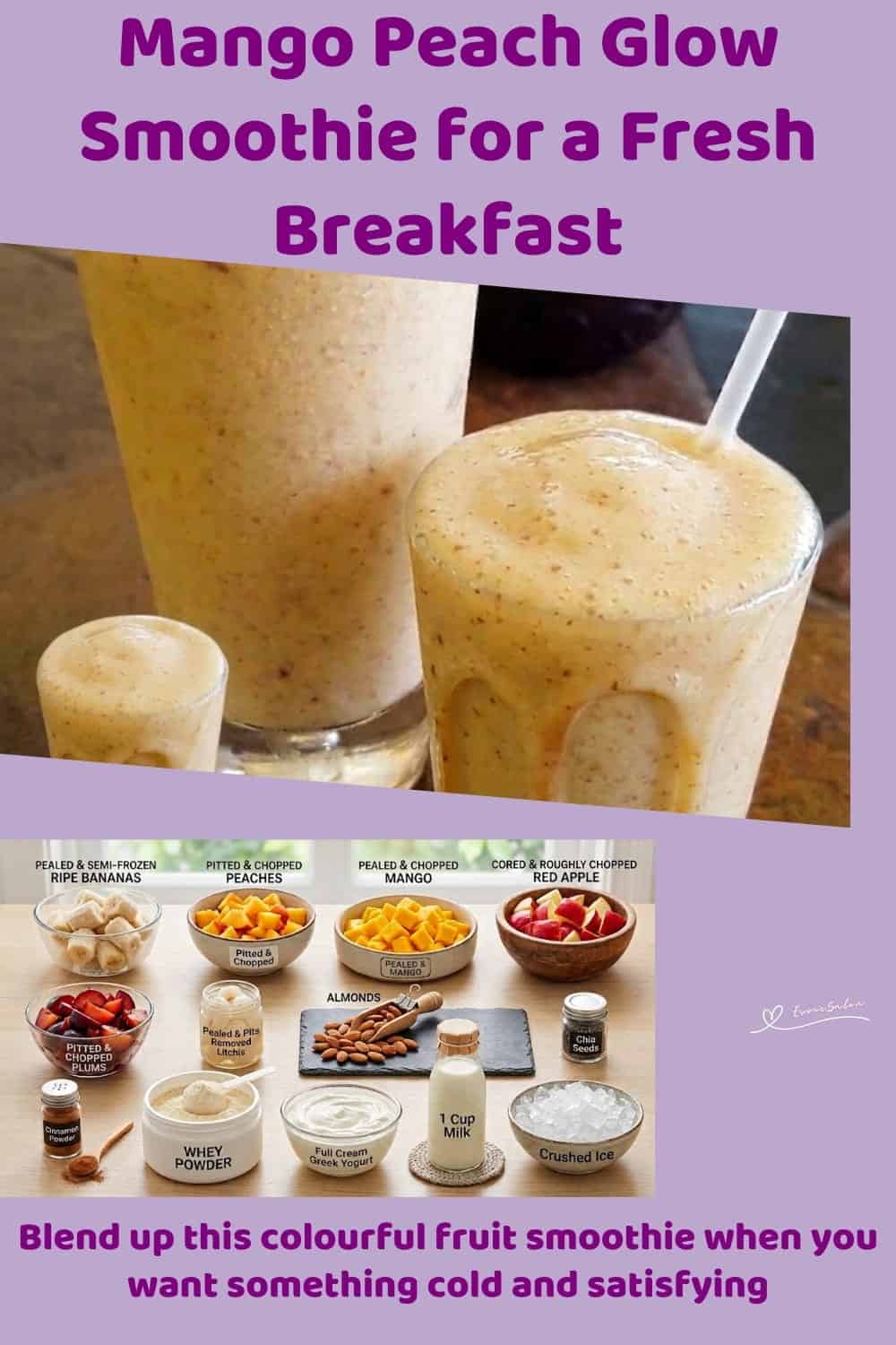 Mango Peach Glow Smoothie