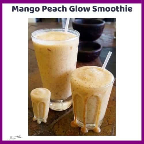 An image of a Banana, Peach, Mango, Apple Breakfast Smoothie