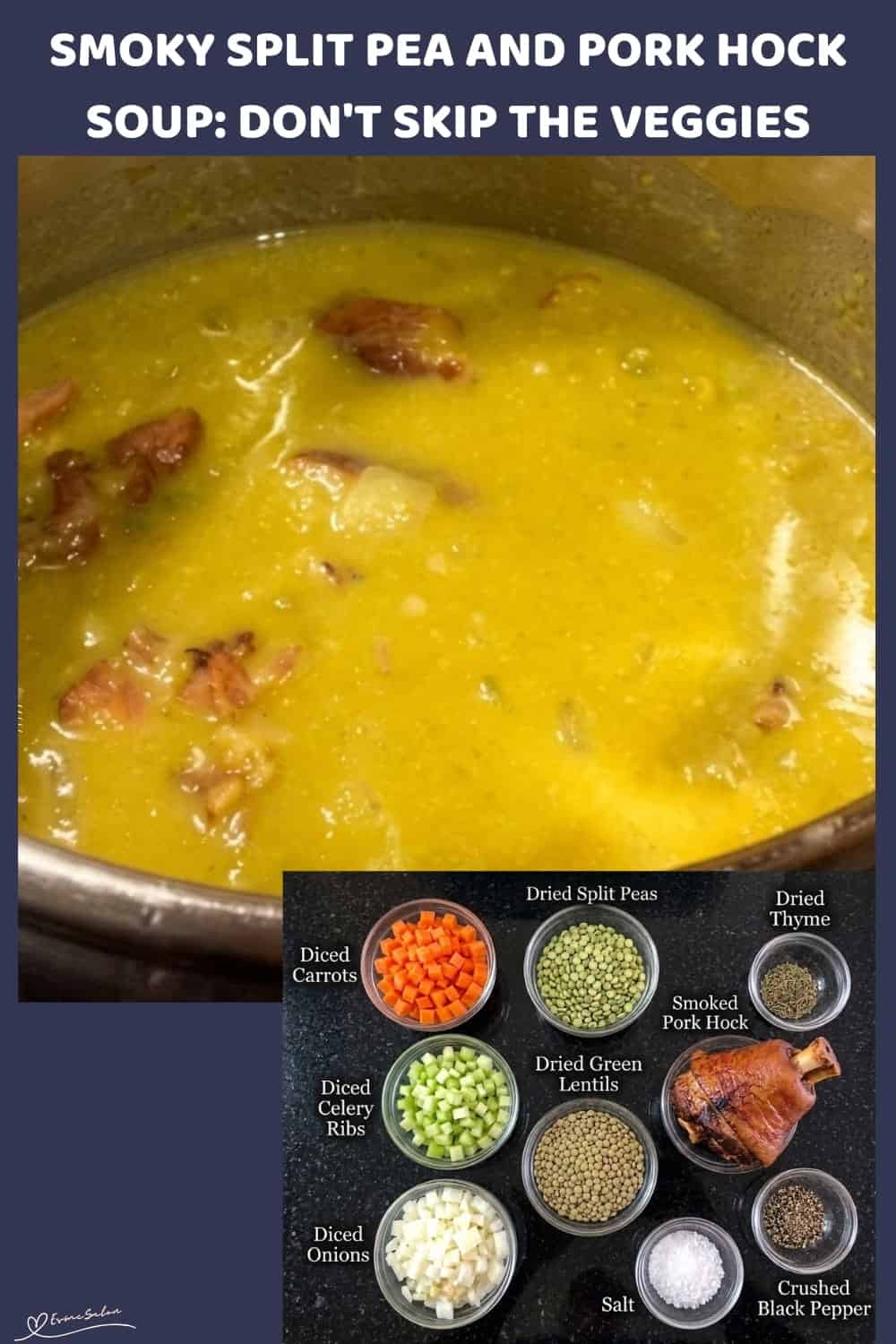 Smoky Split Pea and Pork Hock Soup