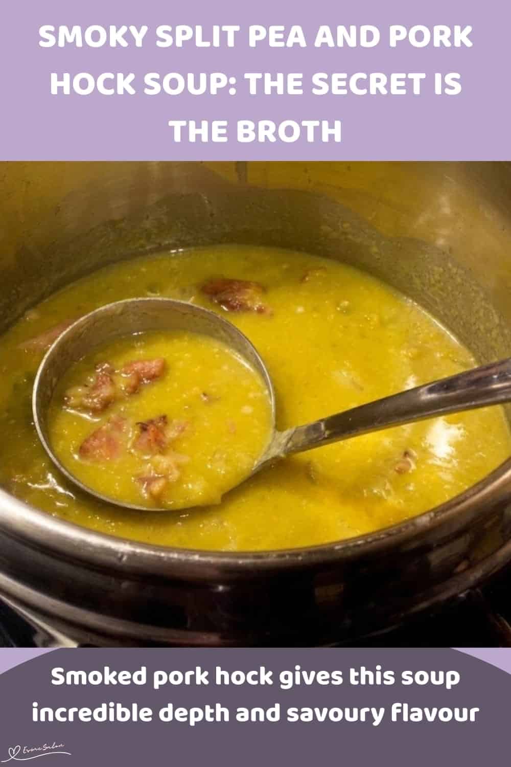 Smoky Split Pea and Pork Hock Soup
