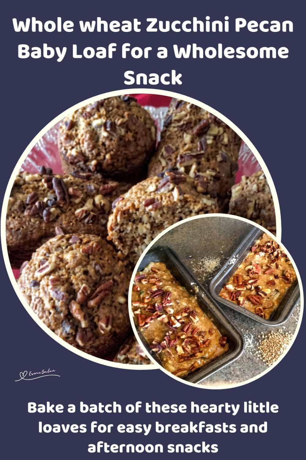 An image of a Whole Wheat Zucchini Pecan Baby Loaf