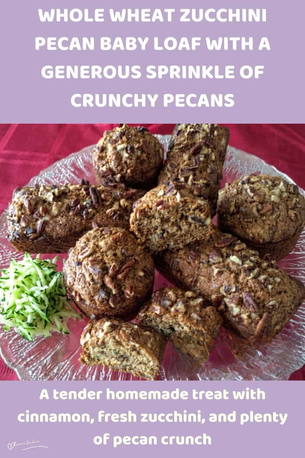 An image of a Whole Wheat Zucchini Pecan Baby Loaf