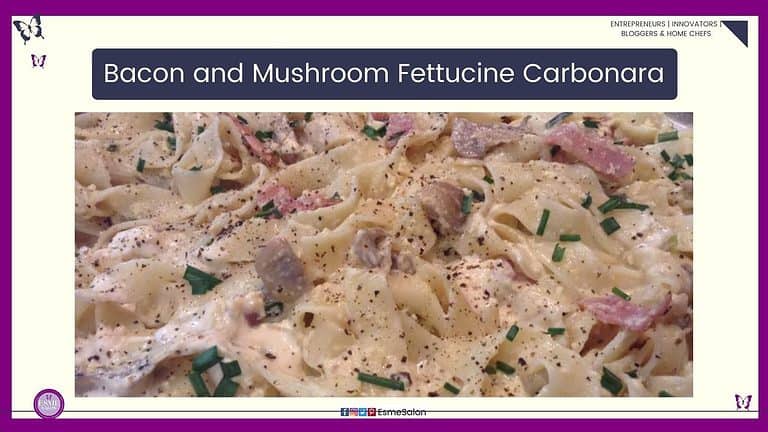 Bacon and Mushroom Fettucine Carbonara