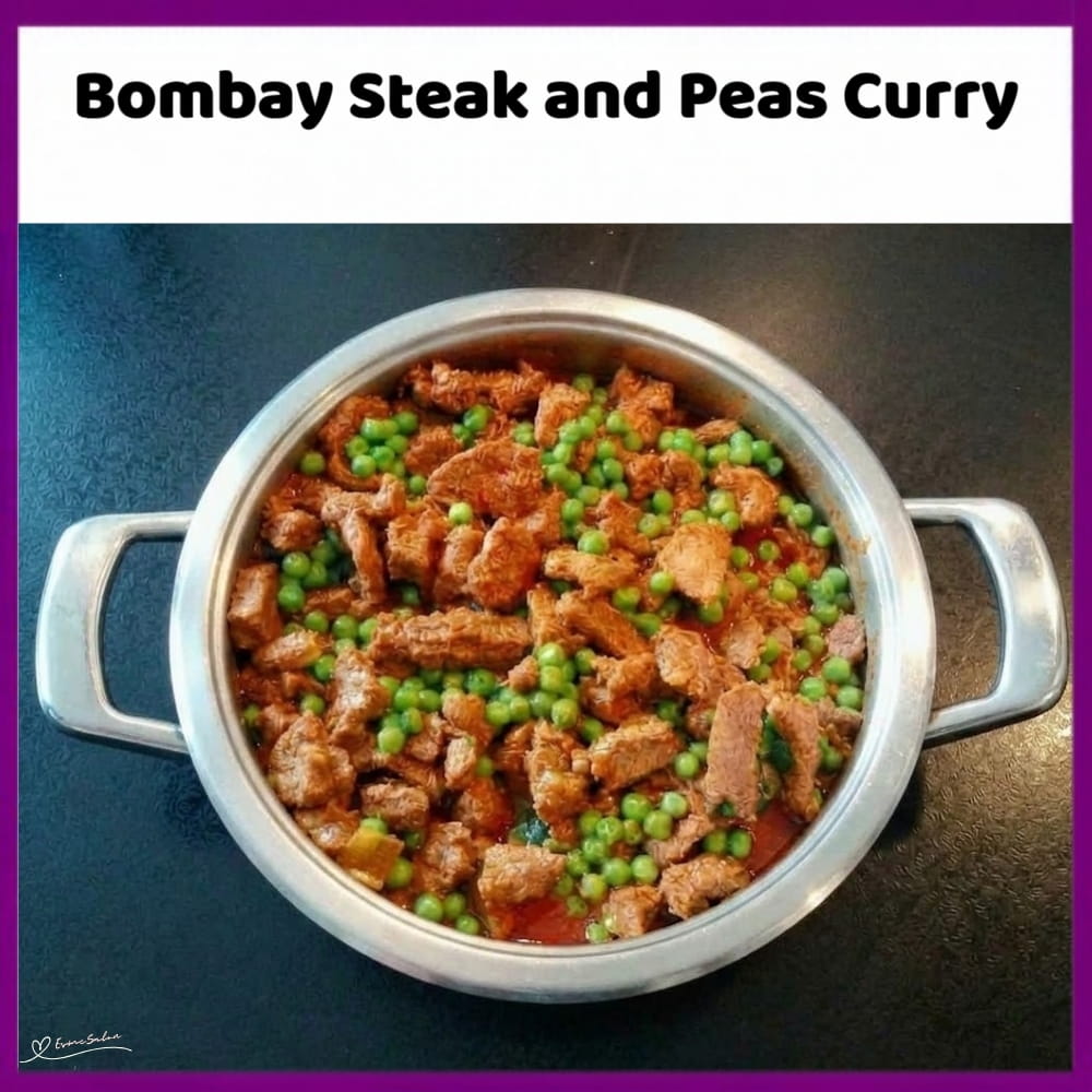 An image of a pot of rich, boldly spiced Beef and Peas Curry