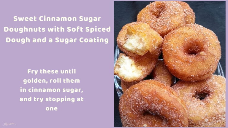An image of a plate with Sweet Cinnamon Sugar Doughnuts