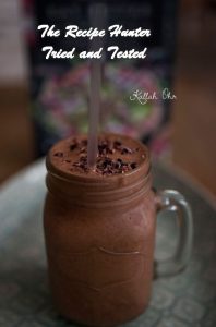 Vegan Health Breakfast Choc smoothie
