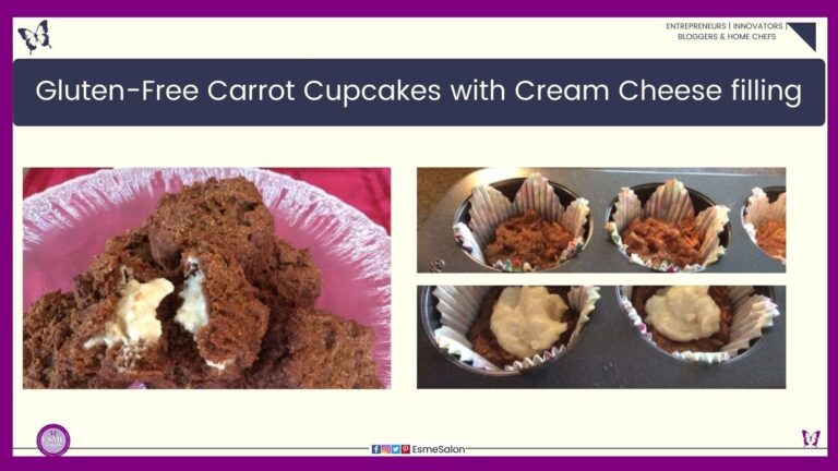 Gluten-Free Carrot Cupcakes with Cream Cheese filling