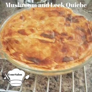 Mushroom and Leek Quiche