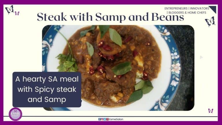 Steak with Samp and Beans