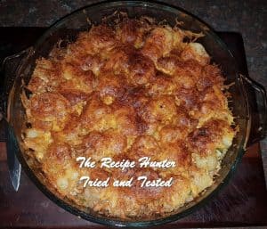 A Brown Rice and Chicken Casserole with baby potatoes
