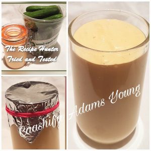 A jug filled with Mayo made with a Stick Blender